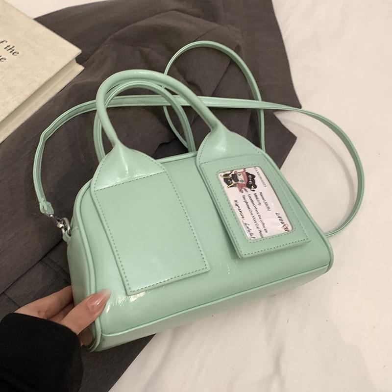 2025 new Japanese casual simple and sweet portable Boston bag versatile commuter high-quality messenger bag women