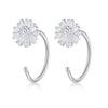 Silver Earrings Women Heart Flower Star Moon Butterfly Shape Decoration Stud