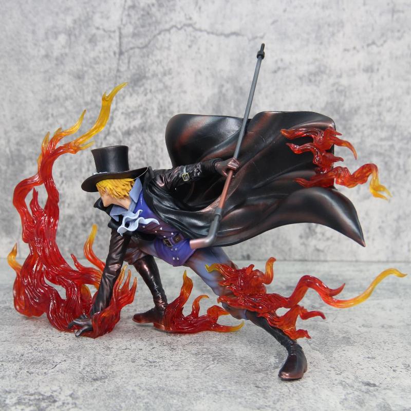 New 22cm One Piece Sabo Fire Fist Iu Resonance Series Gk Statue Anime Figure Collectable Model Desktop Decoration Gift Fans Premium Quality