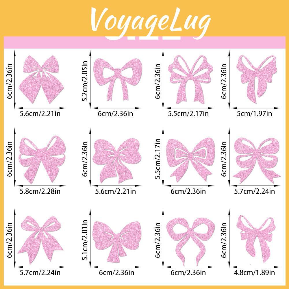 Wedding Centerpiece Party Decor With Glitter Paper Bows And Flags For Elegant Events