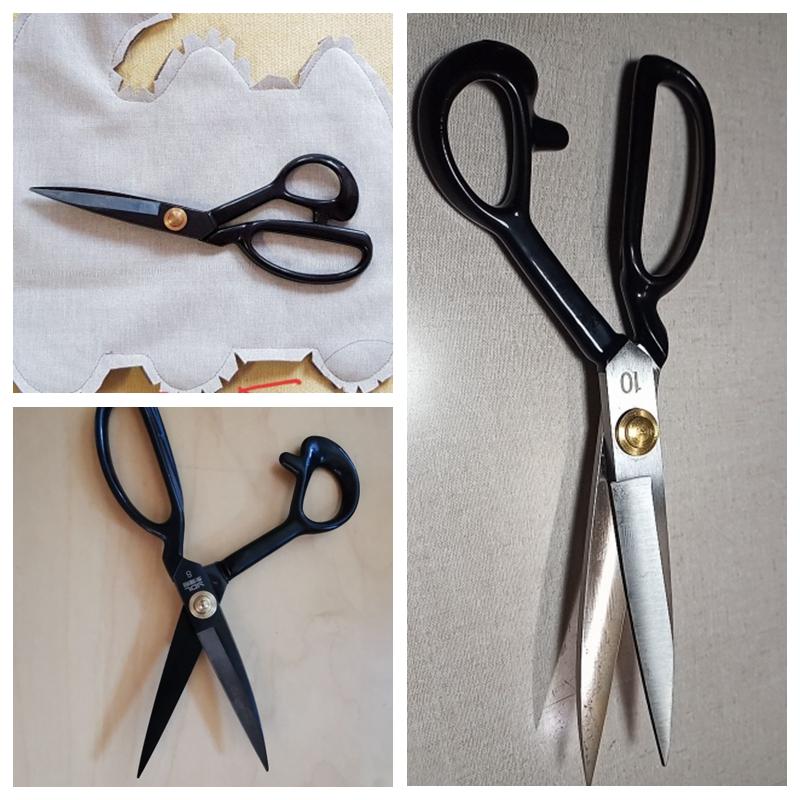 Professionelle Schneiderschere Schneidschere Vintage Edelstahl Stoff Lederschneider Bastelschere für Nähzubehör