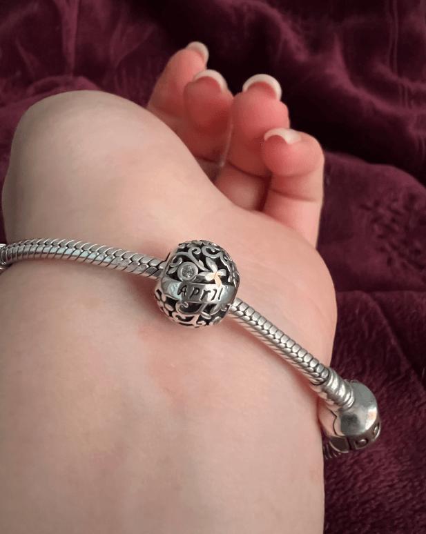 Charms Do Pandora Miesiąc Kwiecień Kamień Urodzinowy S925
