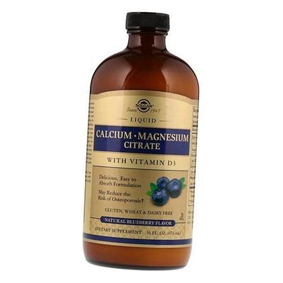 Flüssiges Calcium-Magnesium D3, Calcium-Magnesium-Citrat-Flüssigkeit, 473 ml Blaubeere (36313163)