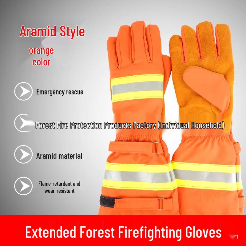 Cut-Resistant Firefighting Rescue Gloves: Wear-Resistant and Emergency-Ready