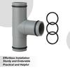 Poolslangkoppling Tvåvägs slangkoppling Pryl För 32 mm slangbyte Med gummitätning Ovanmarkspool
