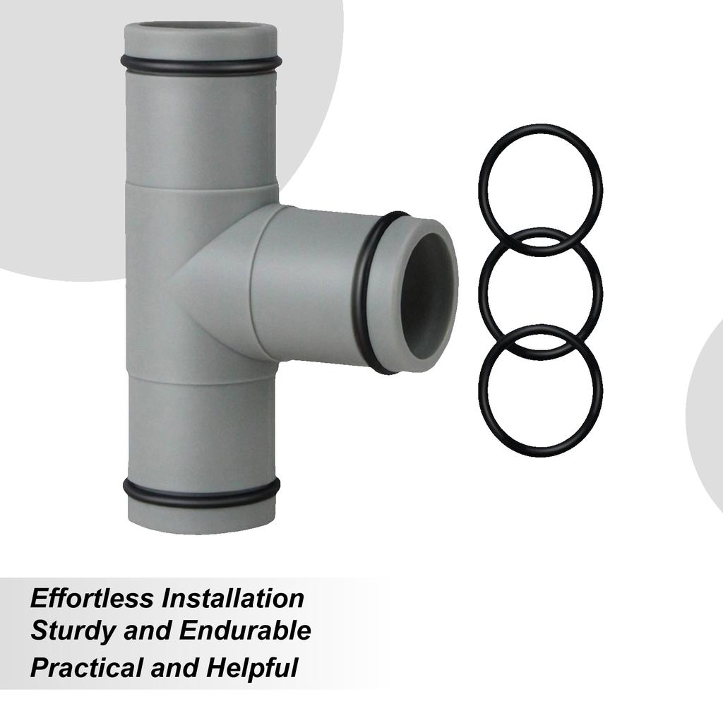 Poolslangkoppling Tvåvägs slangkoppling Pryl För 32 mm slangbyte Med gummitätning Ovanmarkspool