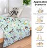 Horse Throw Blanket Super Soft Warm Floral Horse Blanket Cozy Plush Fleece Farm Stuffed Animal Horse Gifts Bedding Blanket
