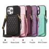 RFID Blocking Leather Case for iPhone 16 14 15 13 11 12 Pro Max XR Xs Max 8 7 Plus 16E Makeup Mirror Wallet Card Holder