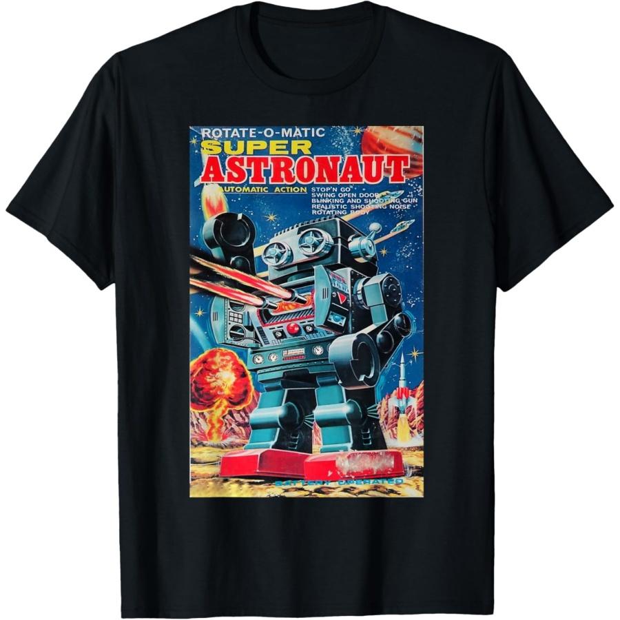 Vintage Graphic Super Astronaut Robot Retro Old Japanese Toy Premium T-Shirt S