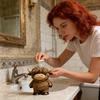 Highland Cow Liquid Soap Dispenser Shampoo Body Hand Wash Shower Gel Facial Cleanser Container Bathroom Refillable Empty Press Pump Bottle