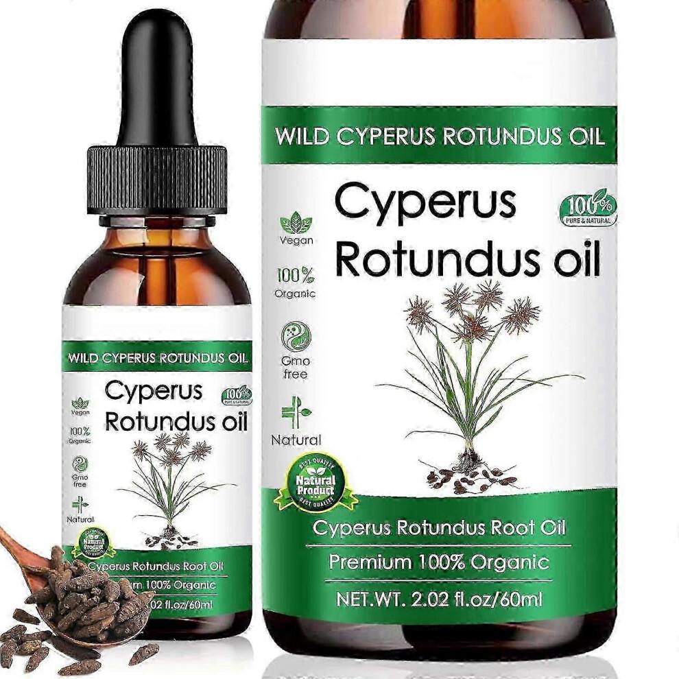 Ätherisches Öl Cyperus Rotundus Öl - Natürliches Nussgrasöl zur Reduzierung des Körperhaarwuchses, Glättung der Haut und Haarentfernung, Feuchtigkeitsspendend, Beruhigend Fo