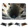 Floor Mat 3D Optical Illusion Rug with Realistic Hole Effect Soft Non-Slip Pet-Friendly Carpet Living Room Hallway Decorative Rug