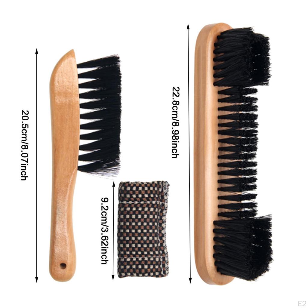 Pool Table Brush Set Wood Handle Cleaner Cue Shaft Cloth Convenient Snooker