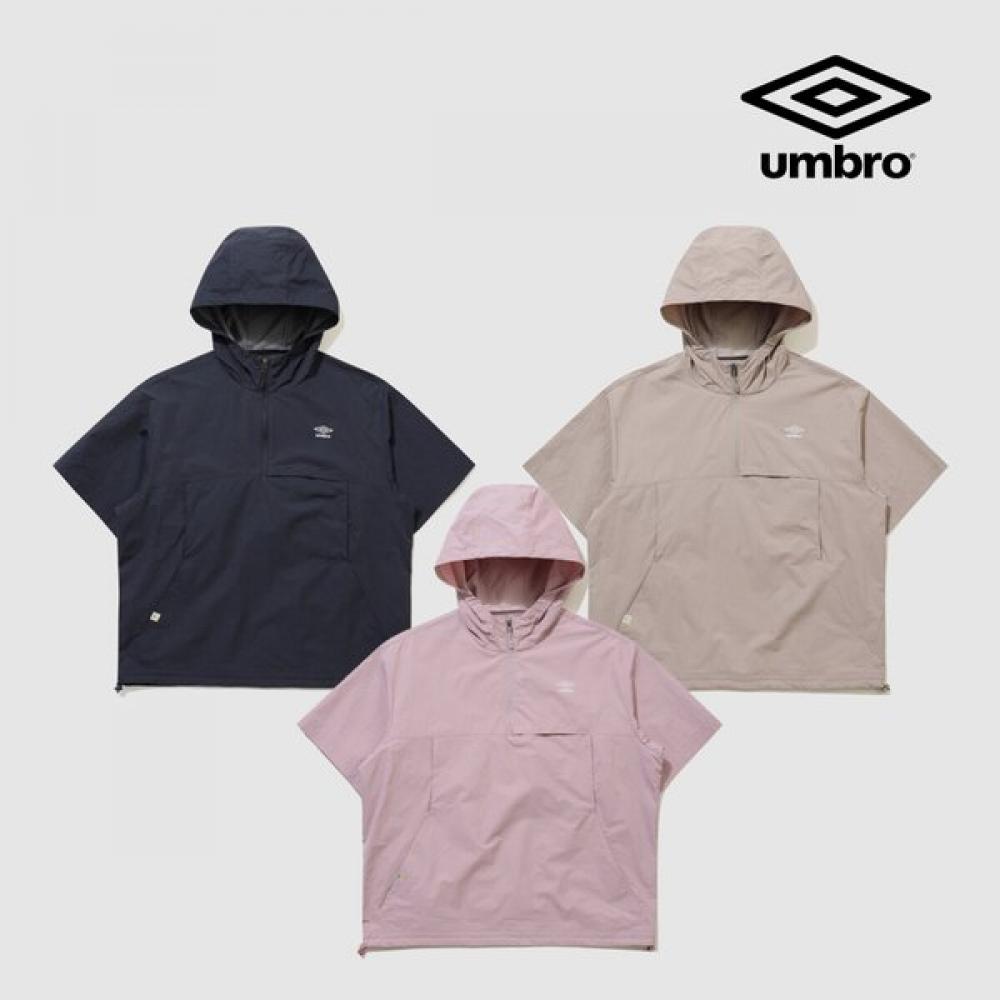 Umbro Men S Highway Ventilated Hooded Short Sleeve Anorak Ur223cwt41 DARK NAVY/085