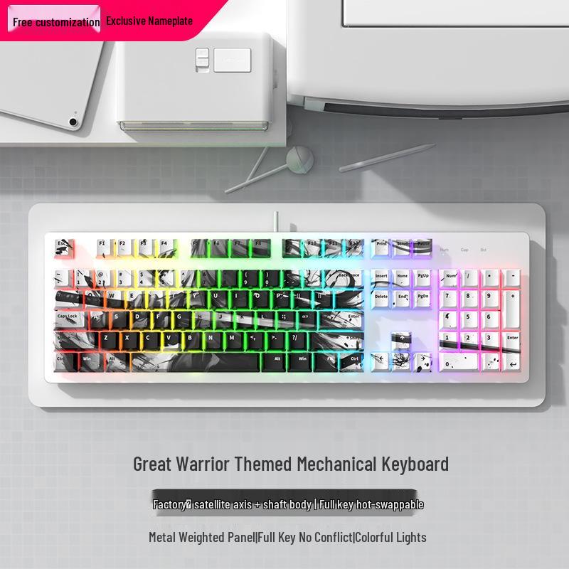 Silent Blue Switch Gaming Mechanical Keyboard - High-Performance Esports & Office Use, Stylish, Cost-Effective