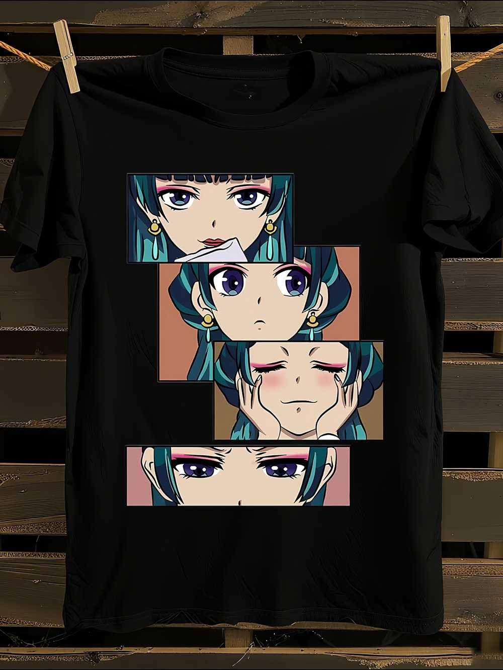 Funny Anime-Inspired Japanese Manga Graphic T-Shirt S