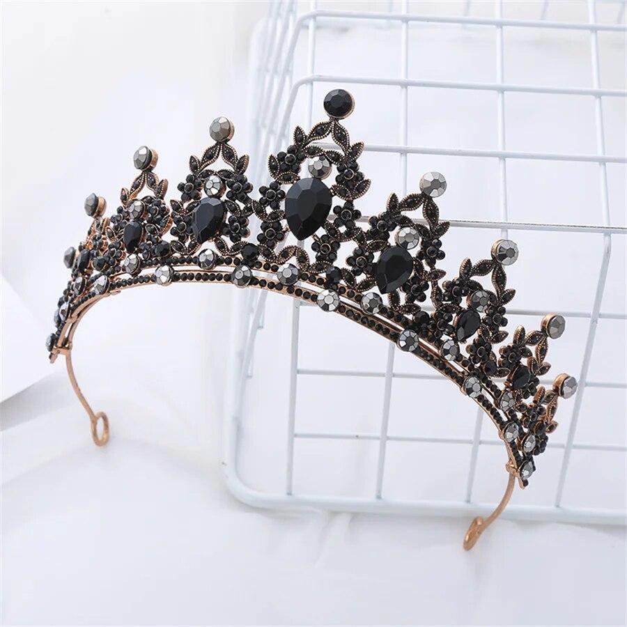 Wedding Hair Tiara Crystal Bridal Tiara Crown Silver Color Diadem Veil Tiaras Wedding Hair Headpieces Head Jewelry Gift