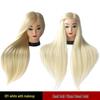 Real Hair Mannequin Head for Perming, Curling, Straightening, Cutting, Styling, Updos, and Braiding