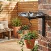 Cast Iron Wall Mounted Bird Feeder Vintage Metal Bird Bath Bird Feeding Station  Outdoor