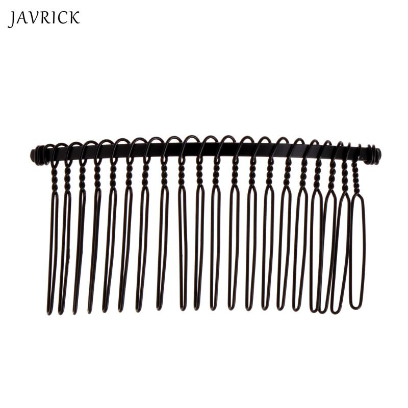 

JAVRICK DIY Металлические пустые заколки для волос Свадебная вуаль Боковой гребень 20 зубьев Свадебные аксессуары для волос