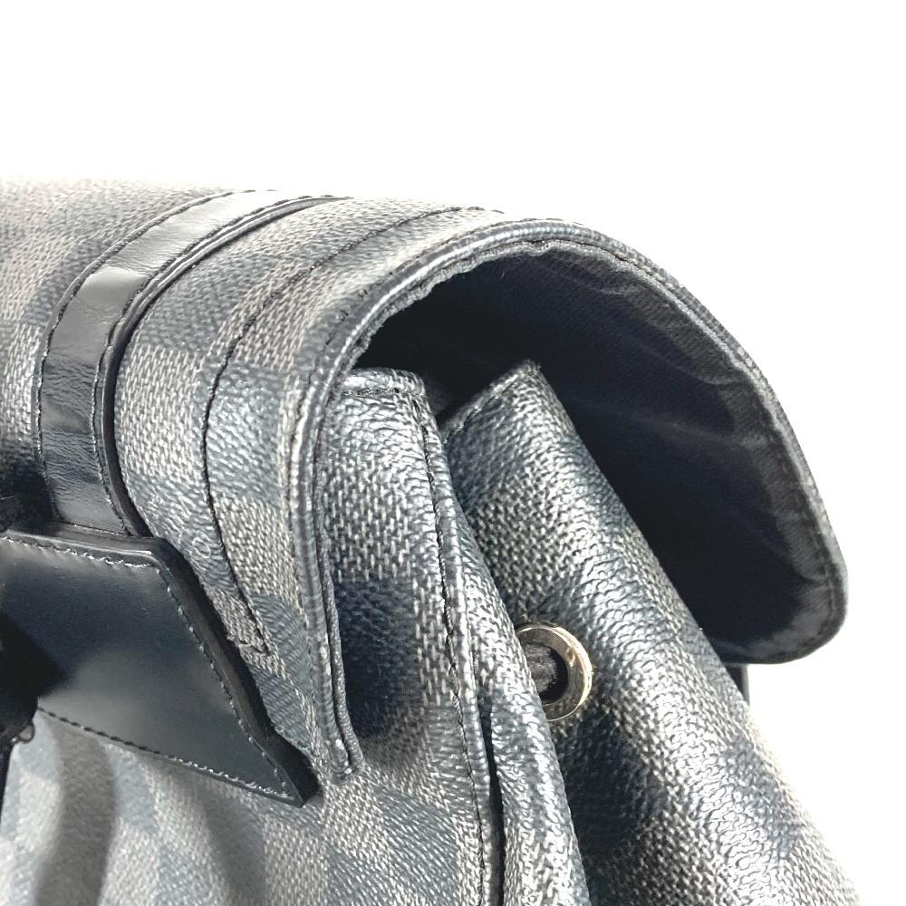 Louis Vuitton N41379 Damier Graphite Christopher MM Backpack Black