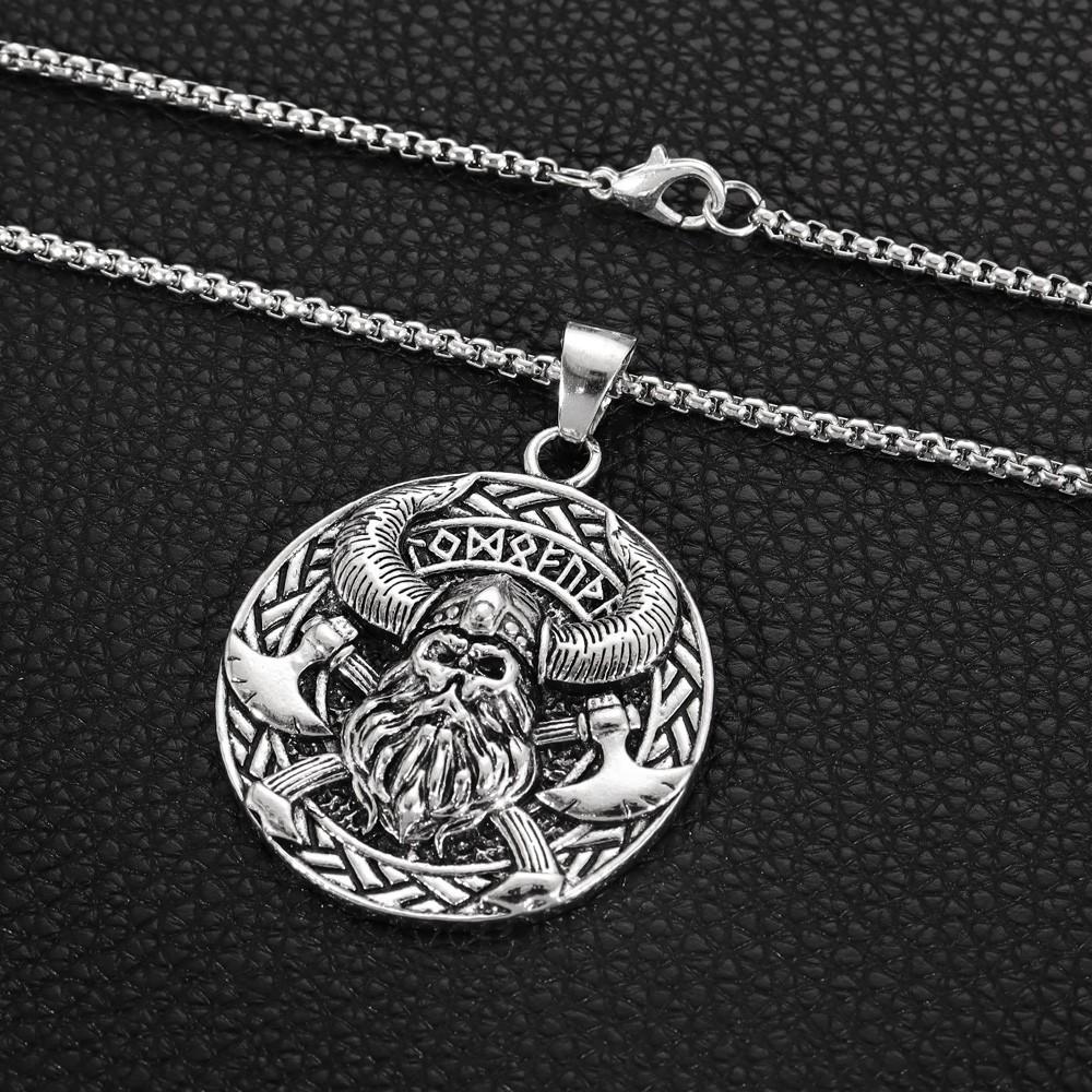 Vintage Nordic Viking Men's Pendant Necklace
