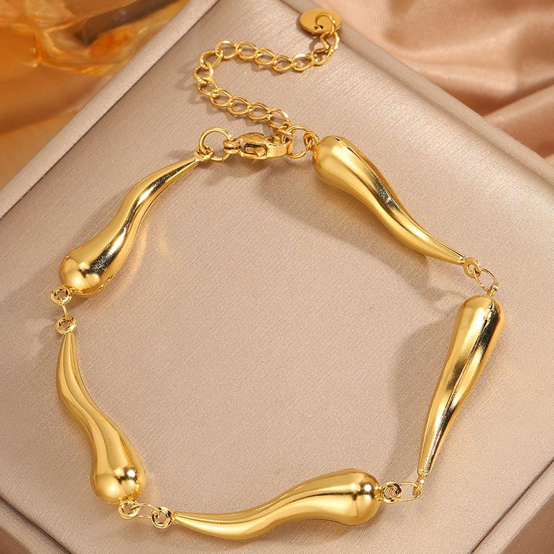 Korean Fashion Titanium Steel Diamond Inlaid Women's Luxury Bracelet