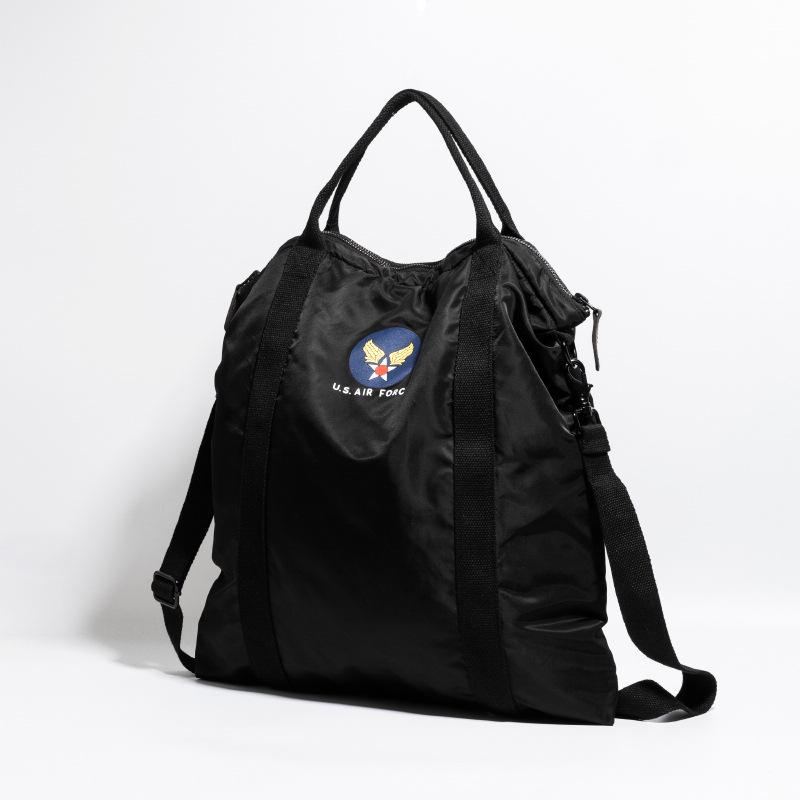 OKONKWO Retro-Umhängetasche für Pilotenhelme – vielseitige Hand-/Messengertasche für Motorräder.