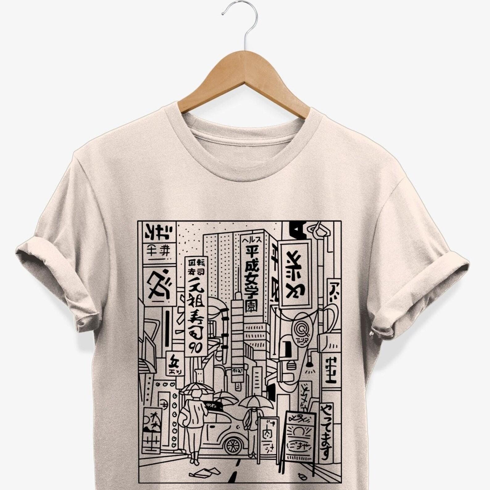 Tokyo Streetwear T-shirt: Minimalist Japanese Graphic Tee 3XL