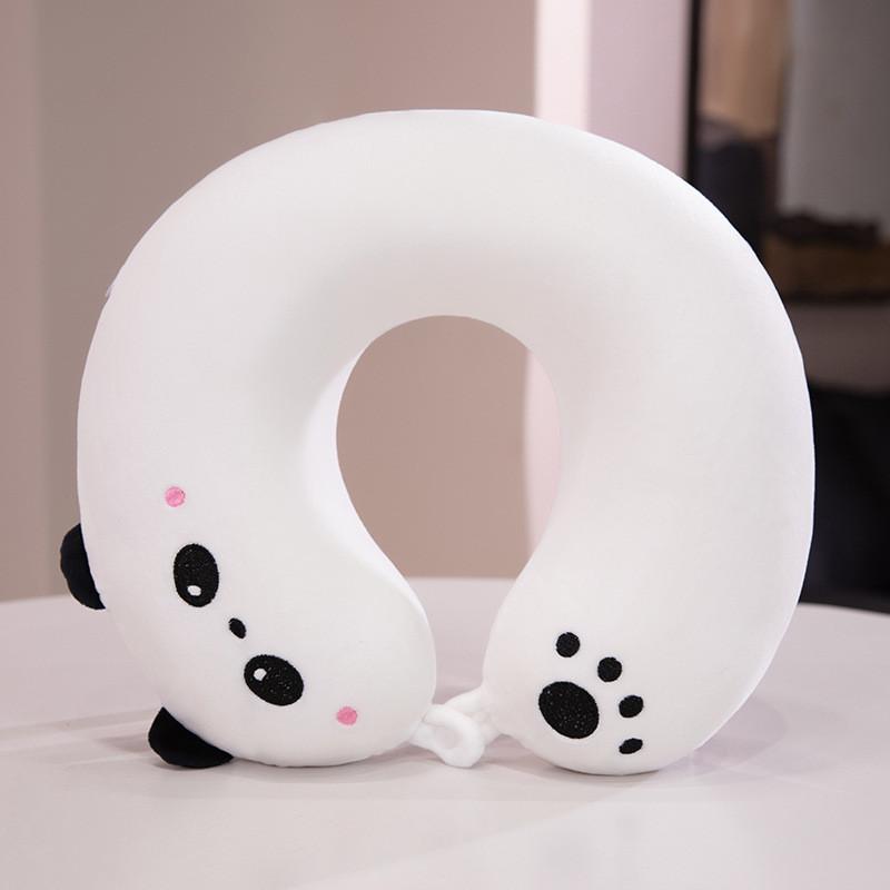 

Cute Pig Turtle Capybara Panda Design Portable Neck Pillow For Napping Comfort And Neck Support Panda