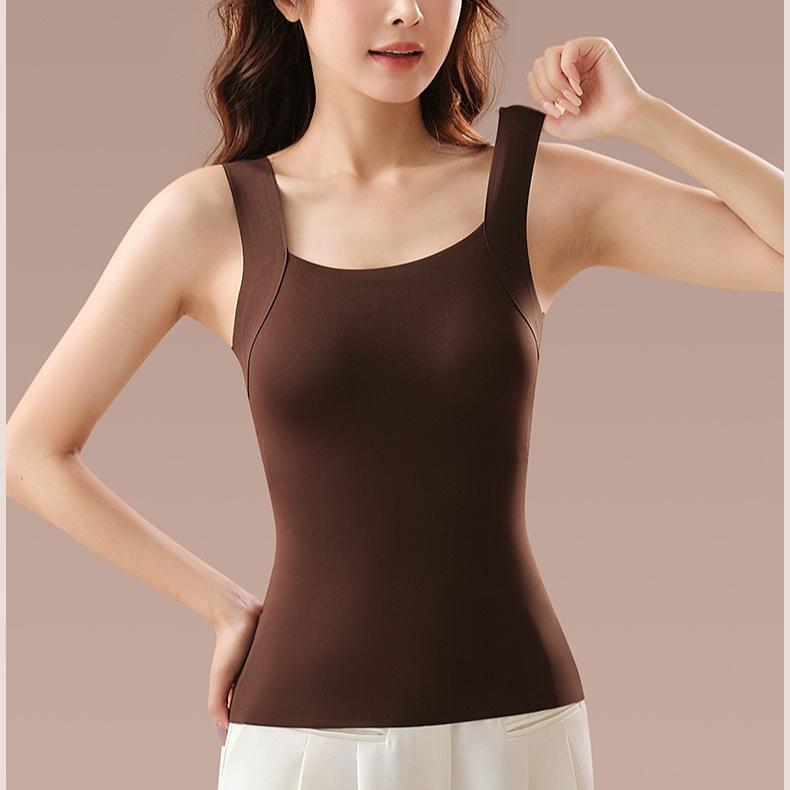 Damen Ferninfrarot Thermo Weste Eingebauter BH Nahtlos Schlankmachend Mehrfach Tragbar Top