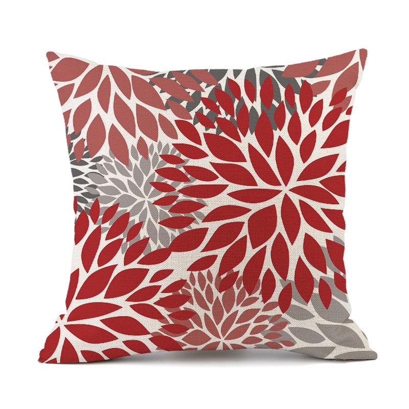 Outdoor Waterproof Cushion Cover 45X45 Floral Pillowcover Decorative Sofa Cushions Throw Pillows Pillowcase