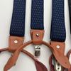 Suspenders For Men And Women Leather Pants Strap And Metal Clips Duable Elastic Polyester Adjustable Pants Accessory