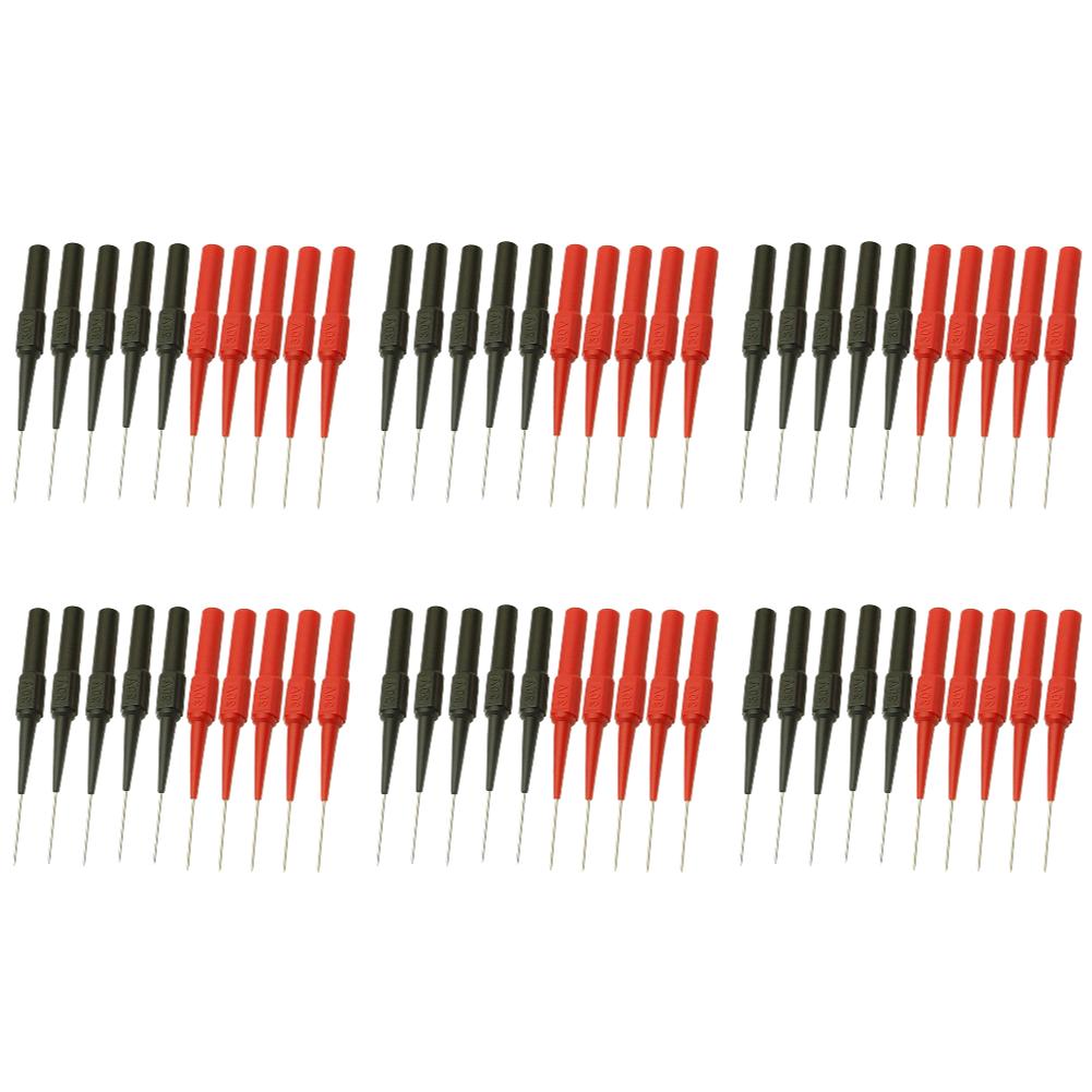 100-10pcs Insulation Piercing Needle Pin Sensitive Multimeter Piercing Needle Probe Measuring Device Car Tool for Banana Plug