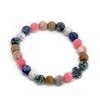 Couple Bracelets, Rainbow Gemstone Beaded Set of 2