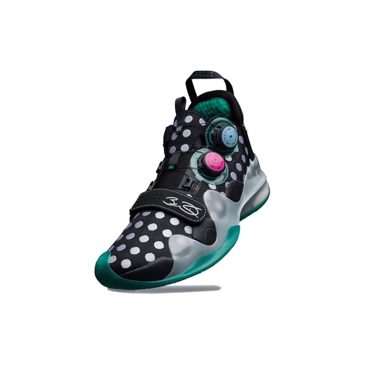 Li Ning WOW 8 Fabric Cushioning Slip Resistant Abrasion Resistant Breathable Rebound Mid top Basketball Shoes Men's ABEP001-11