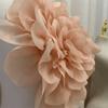 Elegant 37cm Artificial Peony Flower Large Satin Velvet Peony for Brooch Versatile DIY Wedding Dress Fake Flower Photo Props