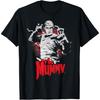 Universal Monsters Distressed The Mummy Portrait Logo T-Shirt