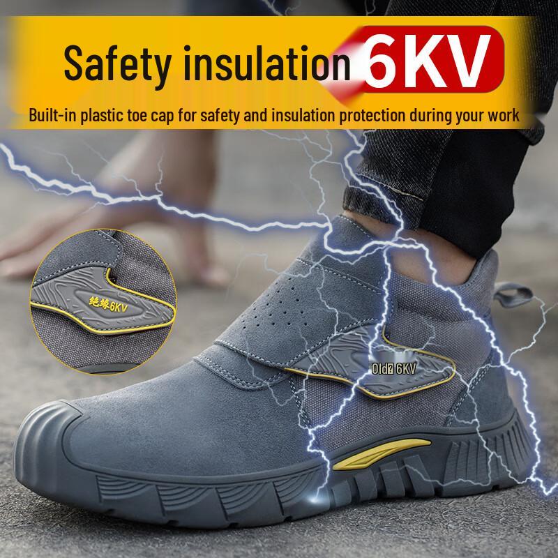 

Huaxia Guan Slip-On Welder s Heat-Resistant Safety Shoes 36-46