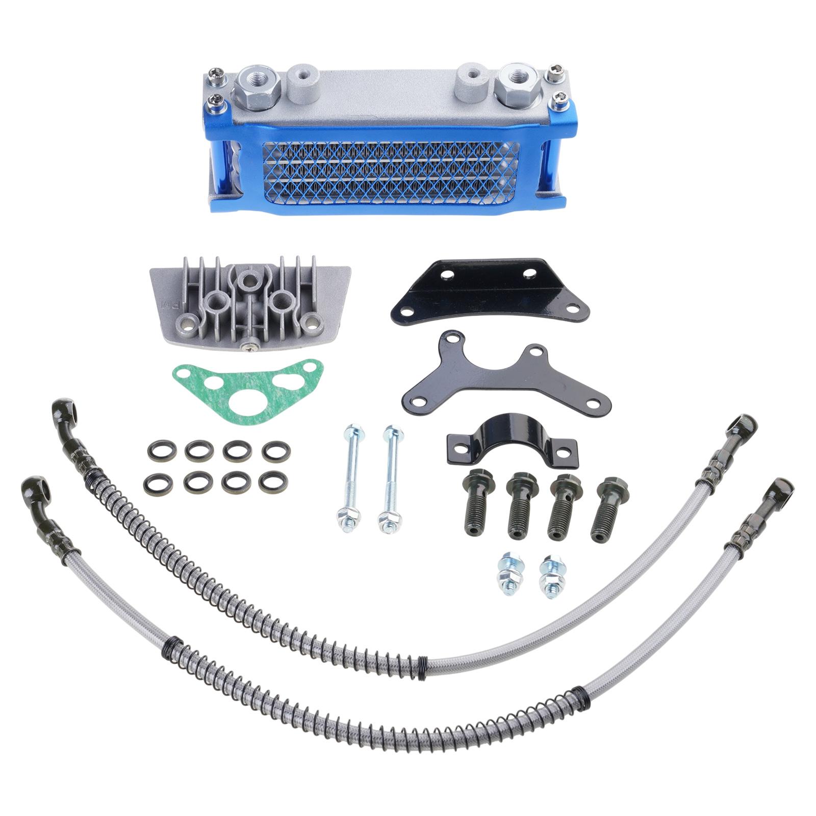 

Universal Dirt Pit Bike Modification Oil Coolers for 50 70 90 110 125 140CC Cooling Radiator Engine Kit Easy Installation золотий