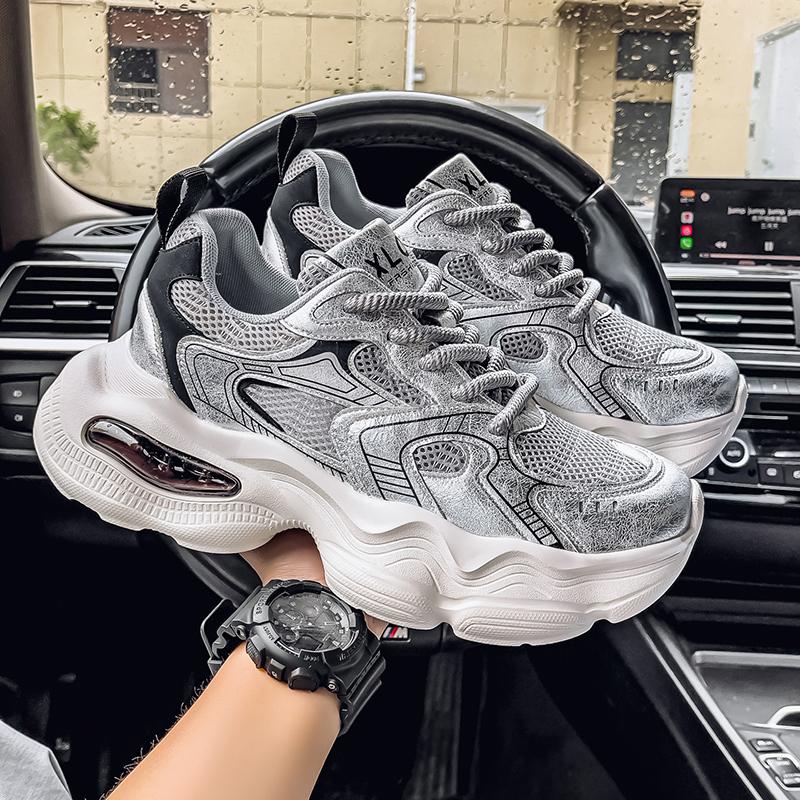 New Fashion Men 's Four Seasons Comfortable Thick Sole Shoes Students Boys GirlsTrending Soft Sole Breathable Casual Running Sneakers