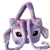 Disney Stitch Lavender Angel Shoulder Bag Plush Large Capacity Cute