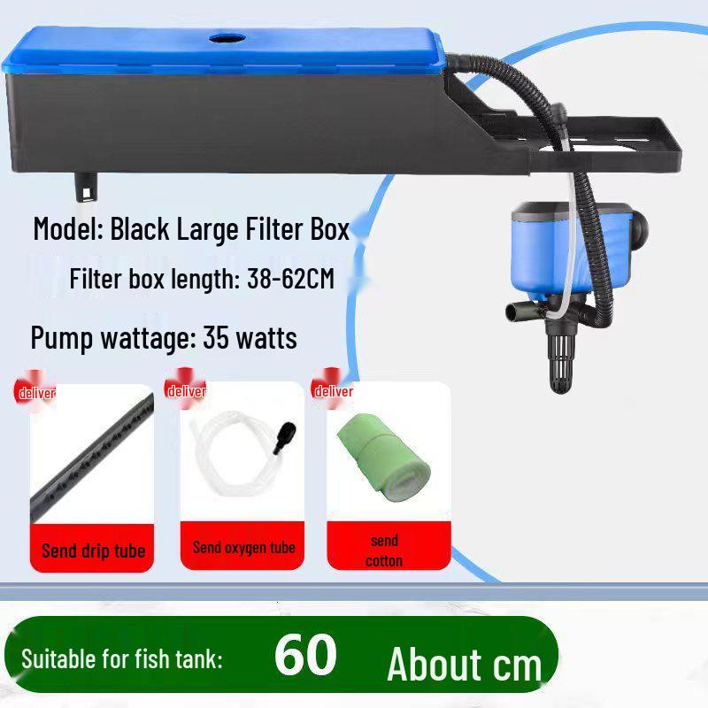 Silent Three-in-One Fish Tank Oxygenating Circulation Filter System