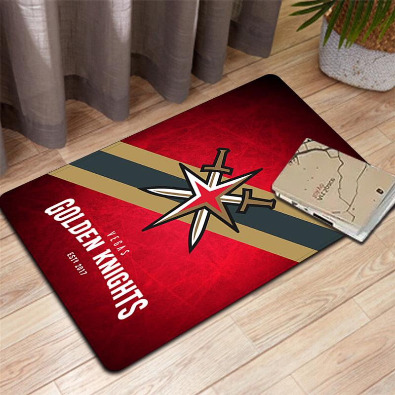 Vegas Golden Knights Print Rug Floor Mat for Living Room or Bedroom Soft and Comfortable Carpet a Gift for Birthday and Holiday.ZFF0913387