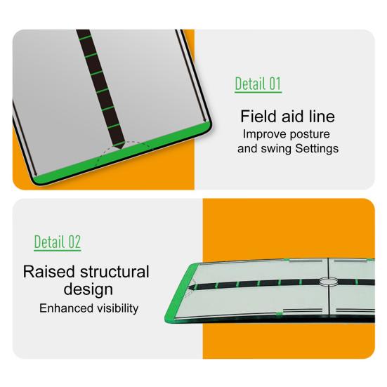 Golf Putting Mirror Alignment Putting Training Aid for Consistency Accuracy Golf
