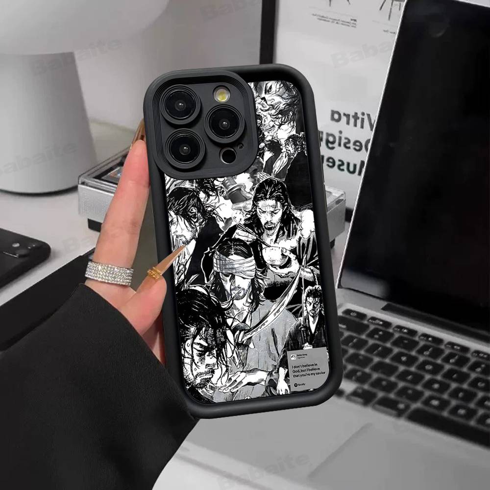 Anime Vagabond Phone Case For IPhone 17 16 15 14 13 12 11 Pro Max Mini Plus Soft TPU Back Cover