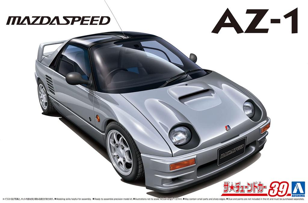 AOSHIMA The Tuned Car Series Mazda Mazdaspeed PG6SA 1992 Plastic Model 1/24 No.39 AZ-1