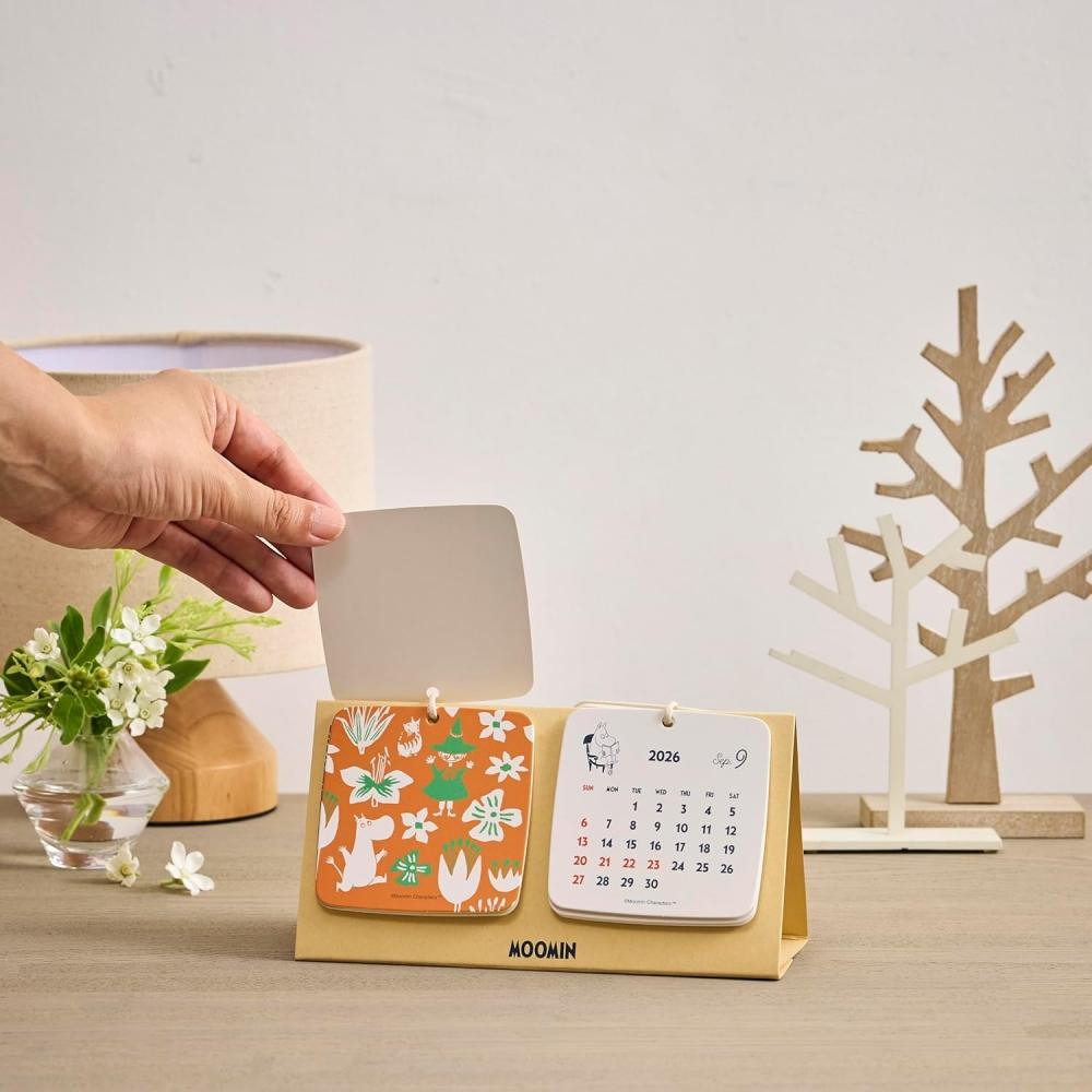 New Japan Calendar 2026 Calendar Tabletop Moomin Coaster Nk4210 Tabletop Coaster Type