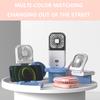 Electric Cooling Desktop Fan Digital Display Mini Portable Folding Fan Mobile Phone Bracket USB Charging for Travel Running