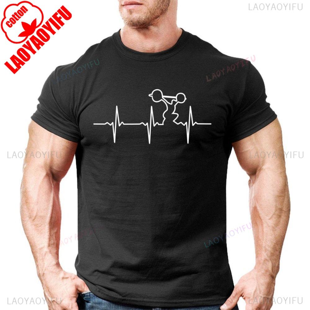 Gym Wear TShirt Heavy Weightlifting Unisex Women Men Tee Shirt Bodybuilding Training Tops High Quality Cotton Sweatshirt